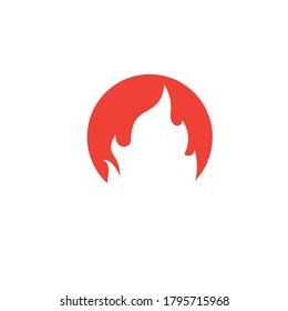 Fire flame illustration vector Template