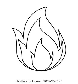 fire flame isolated icon