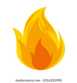 fire flame isolated icon