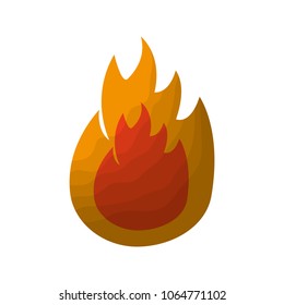 fire flame isolated icon