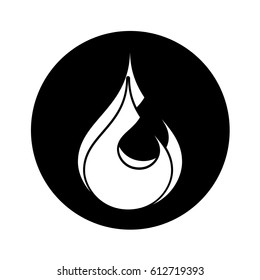 fire flame isolated icon