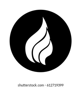 fire flame isolated icon