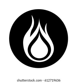 fire flame isolated icon