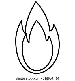 fire flame isolated icon