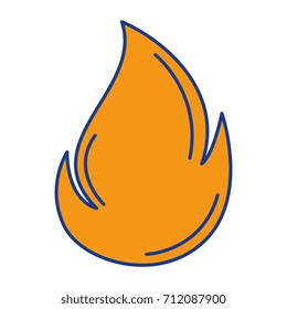 fire flame isolated icon