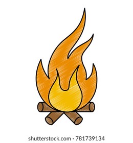 fire flame isolated icon