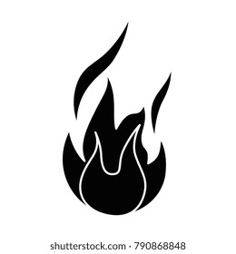 fire flame isolated icon