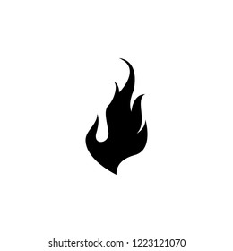 fire, flame isolated simple icon