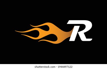 567 Vector of letter r with fire flame on it Images, Stock Photos ...