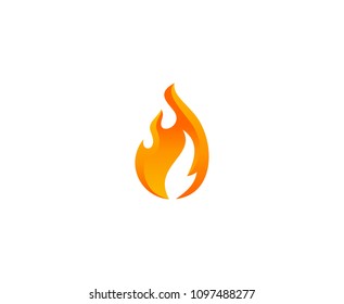 Fire Flame Logo Stock Vector (Royalty Free) 1097488277 | Shutterstock