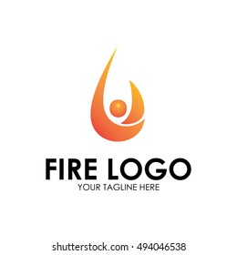 Fire flame logo