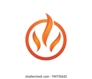 Fire flame logo 