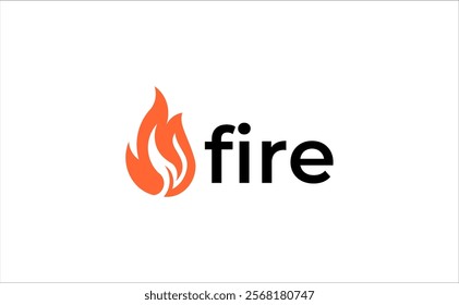 Fire Flame Logo bonfire hot vector design template