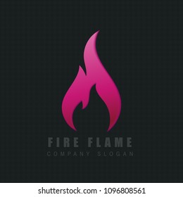 fire flame logo business vector