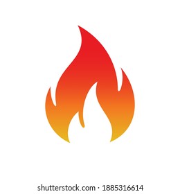 Fire flame logo design. Fire flame icon. Fire symbols. Vector illustration.