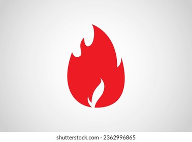 Brandflamme Logo-Design. Feuersymbol, Feuerzeichen, Symbol Free Vector
