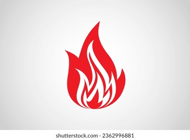 Fire Flame logo design. Fire icon, Fire sign symbol Free Vector