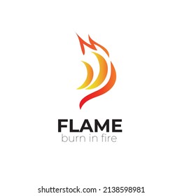  Plantilla para vectores de lujo de diseño con logotipo de llama de fuego