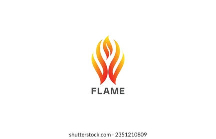 Fire flame Logo design luxury vector template