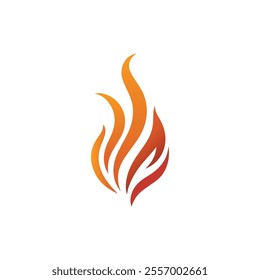 Fire Flame Logo Design with Modern Colorful Luxury Vector Template