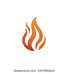 Fire Flame Logo Design with Modern Colorful Luxury Vector Template