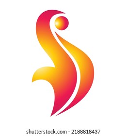 Diseño del logotipo de la llama de fuego y arte de símbolos