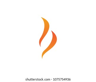 Fire flame logo design template