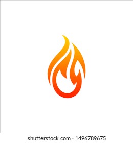 Fire Flame Logo Design Template