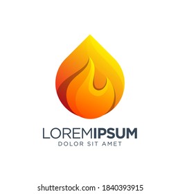 Fire Flame Logo Design Template