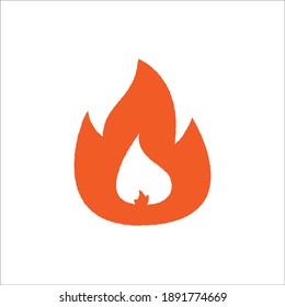 Fire flame Logo design Template