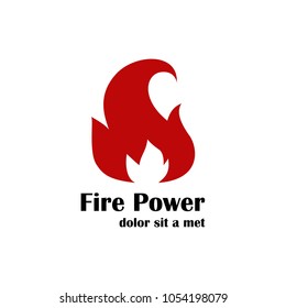 Fire Flame Logo design vector