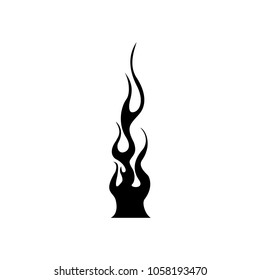 Fire flame logo design vector