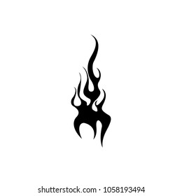 Fire flame logo design vector