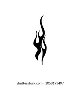 Fire flame logo design vector