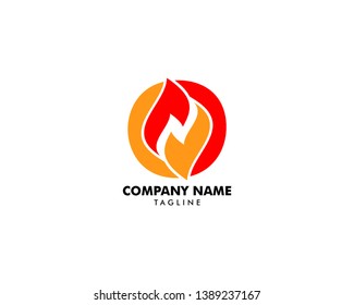 Fire Flame Logo design vector template