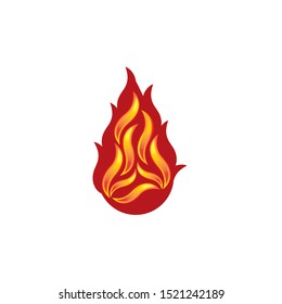 Fire Flame Logo design vector template. Abstract Elegant element Logotype concept icon
