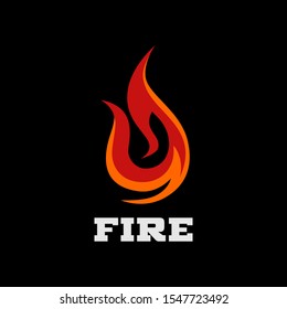 Fire Flame Logo design vector template. Flame Logotype concept icon