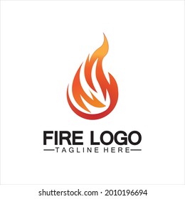 Fire Flame Logo design vector template