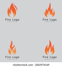 Fire Flame Logo design vector template drop silhouette. Creative Droplet Burn Elegant Bonfire Logotype Fire Logo concept icon.