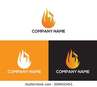 Fire Flame Logo design vector template 