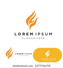 Fire Flame Logo design vector template