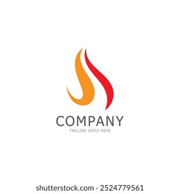 fire flame logo design vector icon image