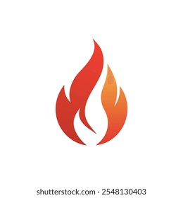 Fire Flame Logo Design Vector Template