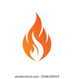 Fire Flame Logo Design Vector Template