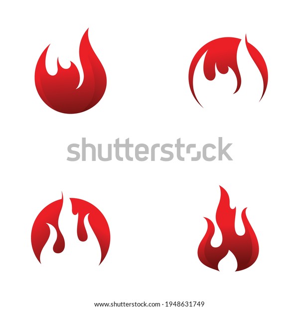 Fire Flame Logo design\
vector template