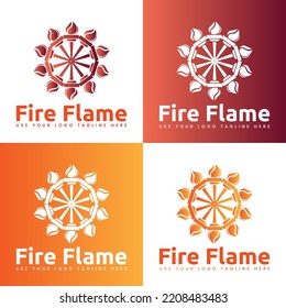 fire flame logo design for your company