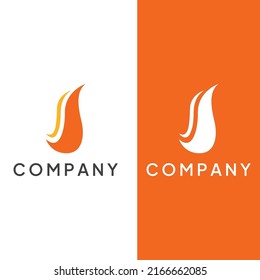 Fire or flame logo, fireball logo, and embers. Using a vector design concept.