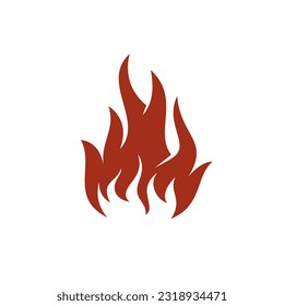 Fire Flame Logo or icon design. Vector illustration