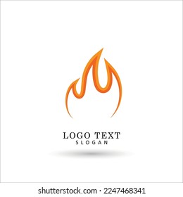 Logo de Fire and Flame. Plantilla de vectores de iconos y símbolos.