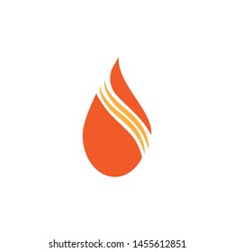 fire flame logo icon template